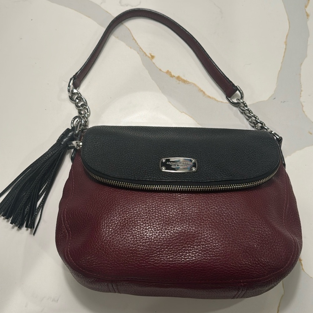 Michael Kors Bedford Medium Tassel Leather Shoulder Bag EUC